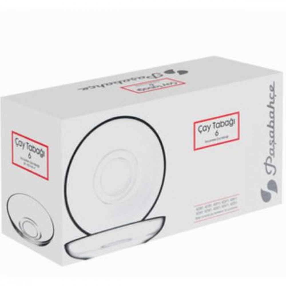 Paşabahçe Çay Tabağı 101 mm 6'lı Paket